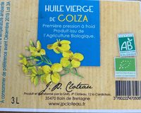Huile vierge de colza