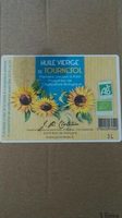 Huile vierge de tournesol