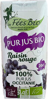 Pur jus de raisin bio 100% occitanie