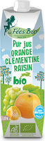 Pur Jus bio Orange Clémentine Raisin