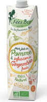 Pur jus de Pomme bio infusé au gingembre