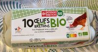10 oeufs frais breton bio