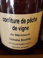 Confiture de pêche de vigne
