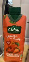 Jus pomme fraise