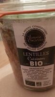 Lentilles cuisinées  bio