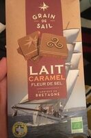 Tablette de chocolat au lait 45% de cacao avec inclusions caramel et fleur de sel
