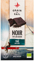Tablette de chocolat 75% de cacao, caramel et fleur de sel