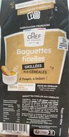 Baguettes ficelles grillées aux céréales