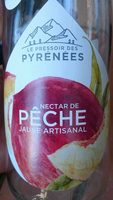 Nectar de pêche jaune artisanal
