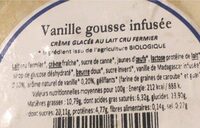 Glaces vanille gousse infusée