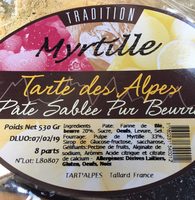 Tarte des alpes Myrtille