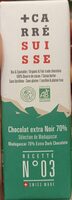 Chocolat Extra Noir 70% Sélection de Madagascar