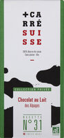 Chocolat au lait des Alpages bio recette N°31