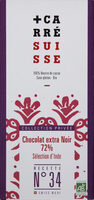 Chocolat extra noir 72% bio d'Inde recette N°34