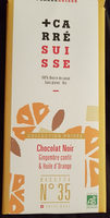 Chocolat noir gingembre confit & huile d'orange
