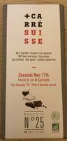 Chocolat Noir 71% Pointe de sel de Guerande