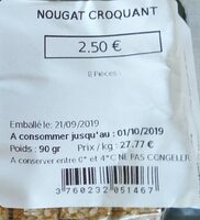 Nougat croquant