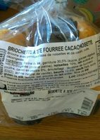 Briochette à tête fourrée cacao noisette
