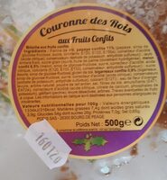 Couronne des rois aux fruits confits