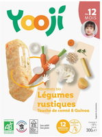 Bâtonnets surgelés bio légumes rustiques, touche de comté & quinoa pour bébé dès 12 mois