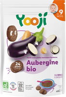 Purée surgelée d'aubergine bio avec petits morceaux fondants pour bébé dès 9 mois