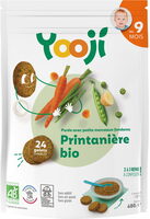 Purée surgelée de printanière bio avec petits morceaux fondants pour bébé dès 9 mois