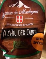 Saucisson sev de savoie a l ail des ours