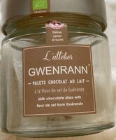 Gwenrann, palets chocolat au lait à la fleur de sel de Guérande