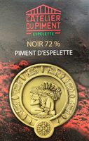 Chocolat noir 72% au piment d'espelette