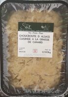 Choucroute d'Alsace cuisinée à la graisse de canard