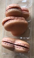6 macarons gourmands framboise