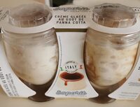 Glace panna cotta