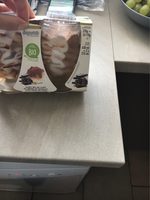 Glace bio au goût de crème et chocolat