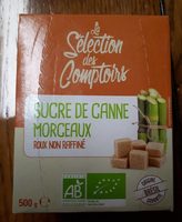 Sucre de canne morceau roux