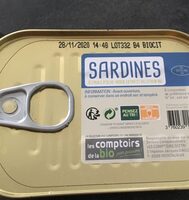 Sardines a l'huile d'olive extra vierge et au citron bio