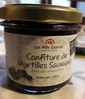Confiture de myrtilles  sauvages