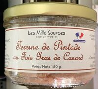 Terrine de pintade au foie gras de canard