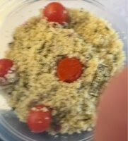 Taboulé, caviar d'aubergine & tomates cerises rôties