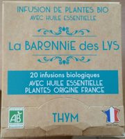 La Baronnie Des Lys Infusion Bio Thym. BT