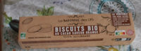 Biscuits bio au cacao saveur orange