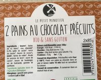Pains au chocolat précuits
