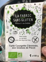 Tarte courgette citronée, aux graines de pavot