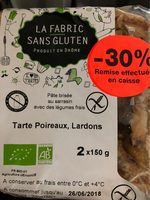 Tarte poireaux lardons
