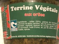 Terrine végétale aux orties
