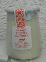 Yaourt Orange et fèves du Tonka