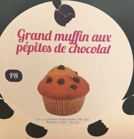 Grand muffin aux pépites de chocolat