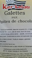 Galettes aux pépites de chocolat