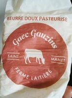 Beurre doux pasteurisé