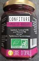 Confiture framboise rhubarbe