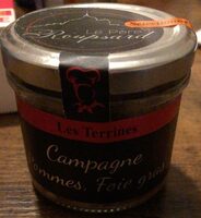 Terrine de campagne pommes foie gras